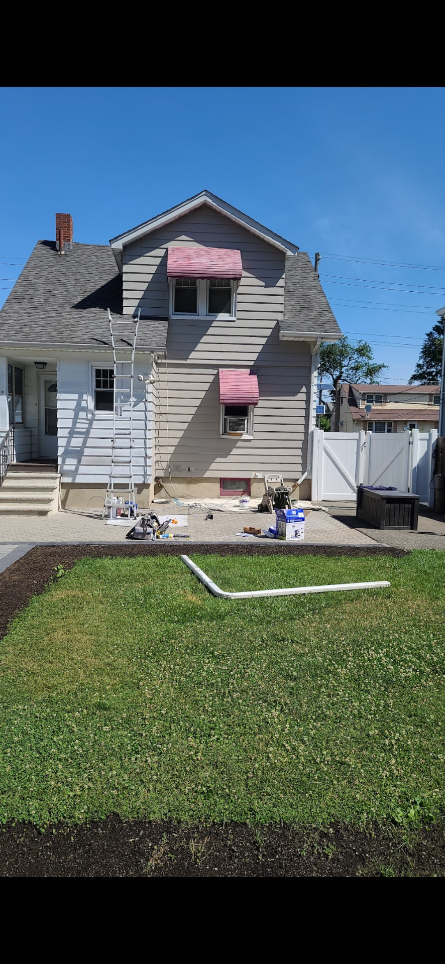 Before — Whole-house siding repaint