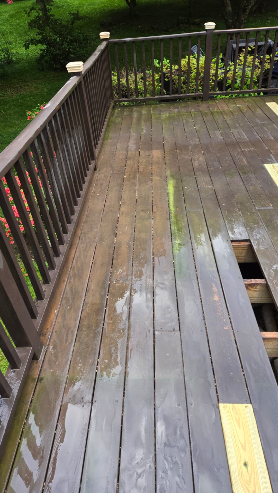 Before — Board replacement & solid stain