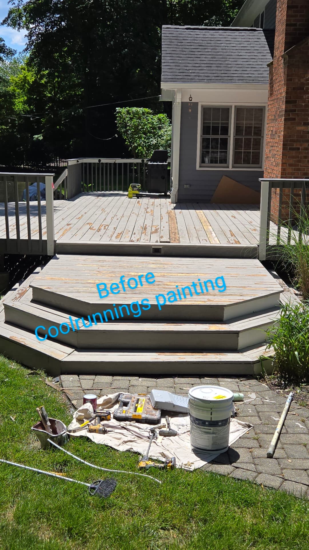Before — Deck and steps repaint