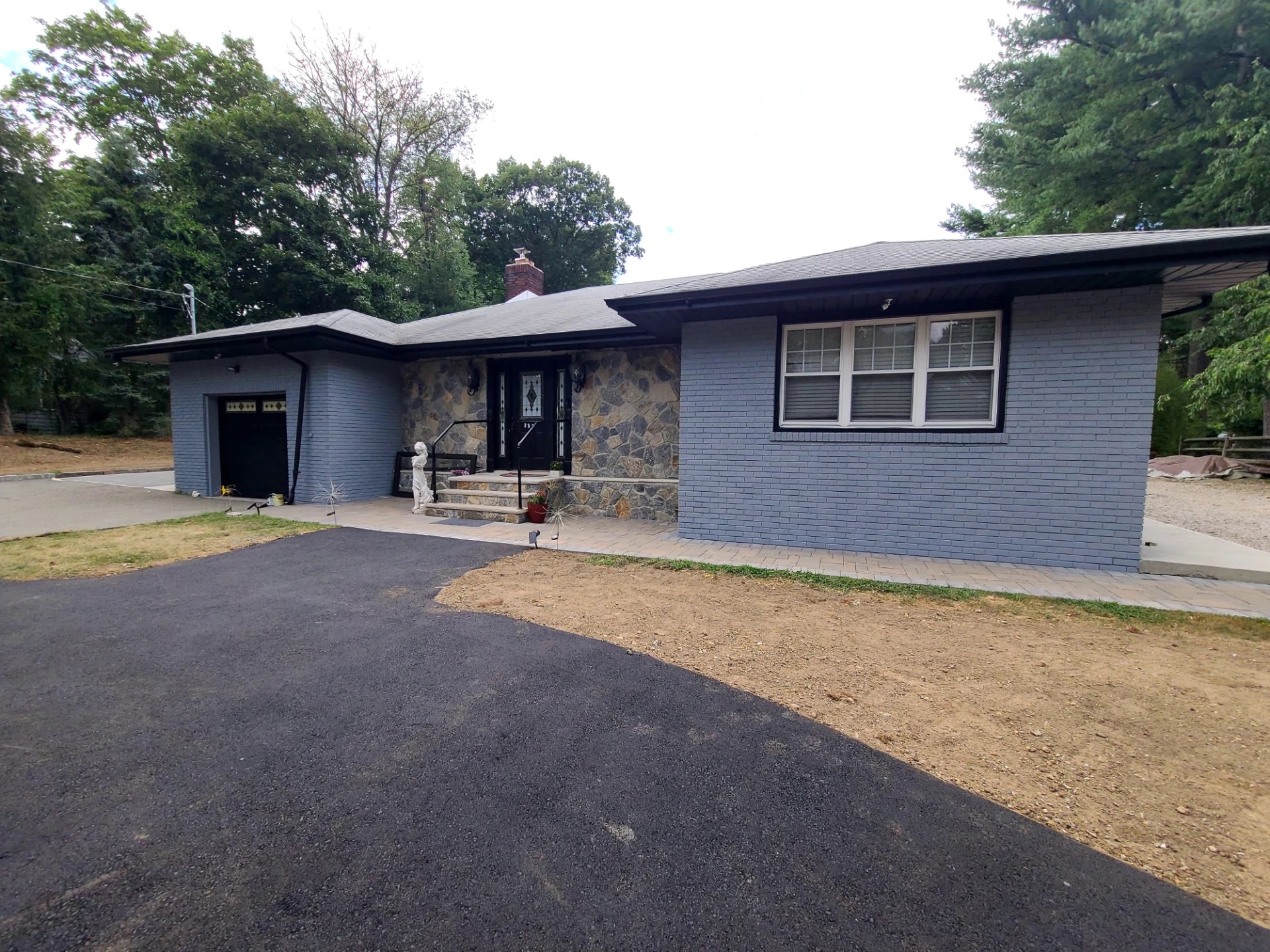 After — Brick ranch exterior