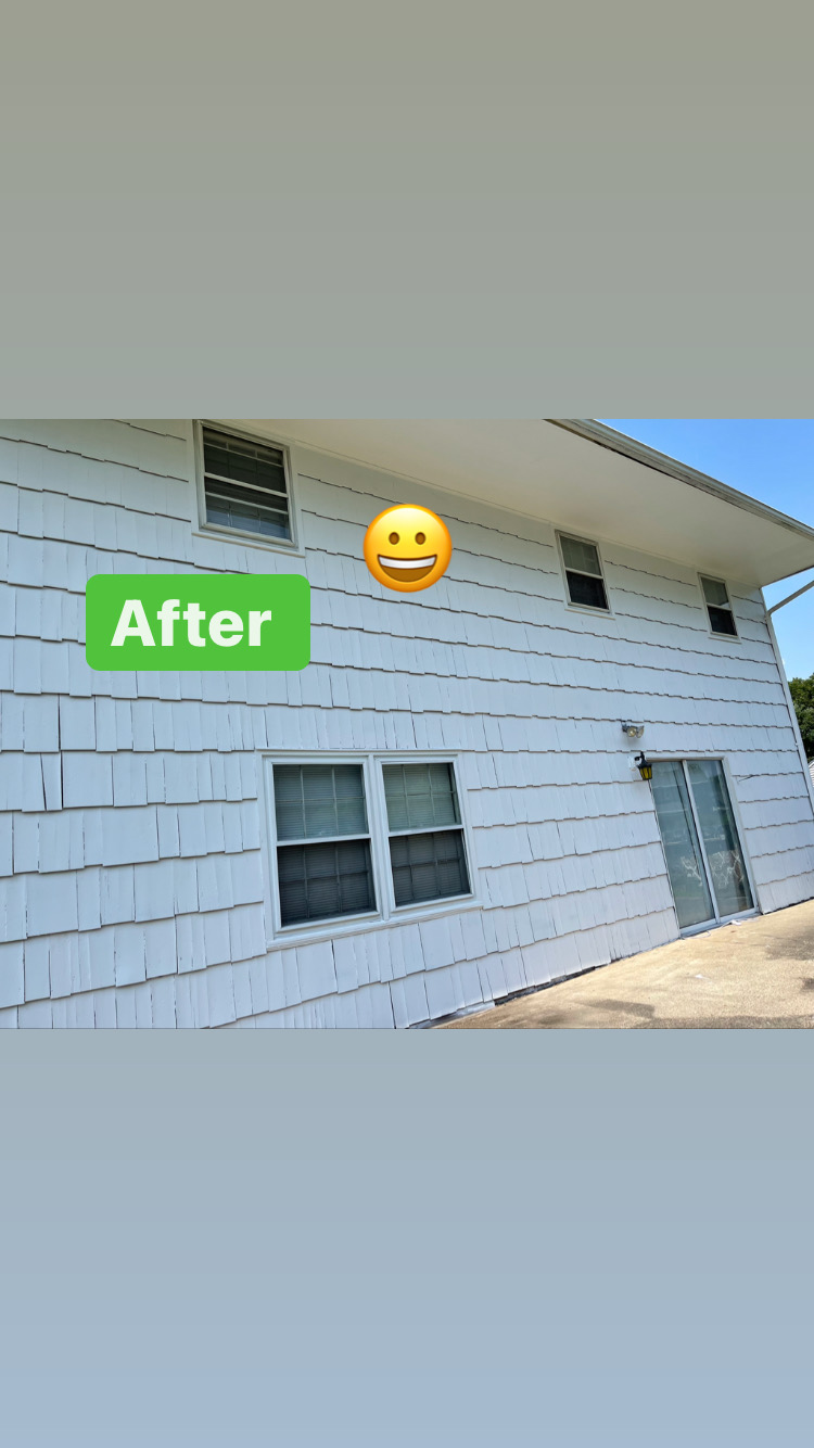 After — Cedar shake repaint