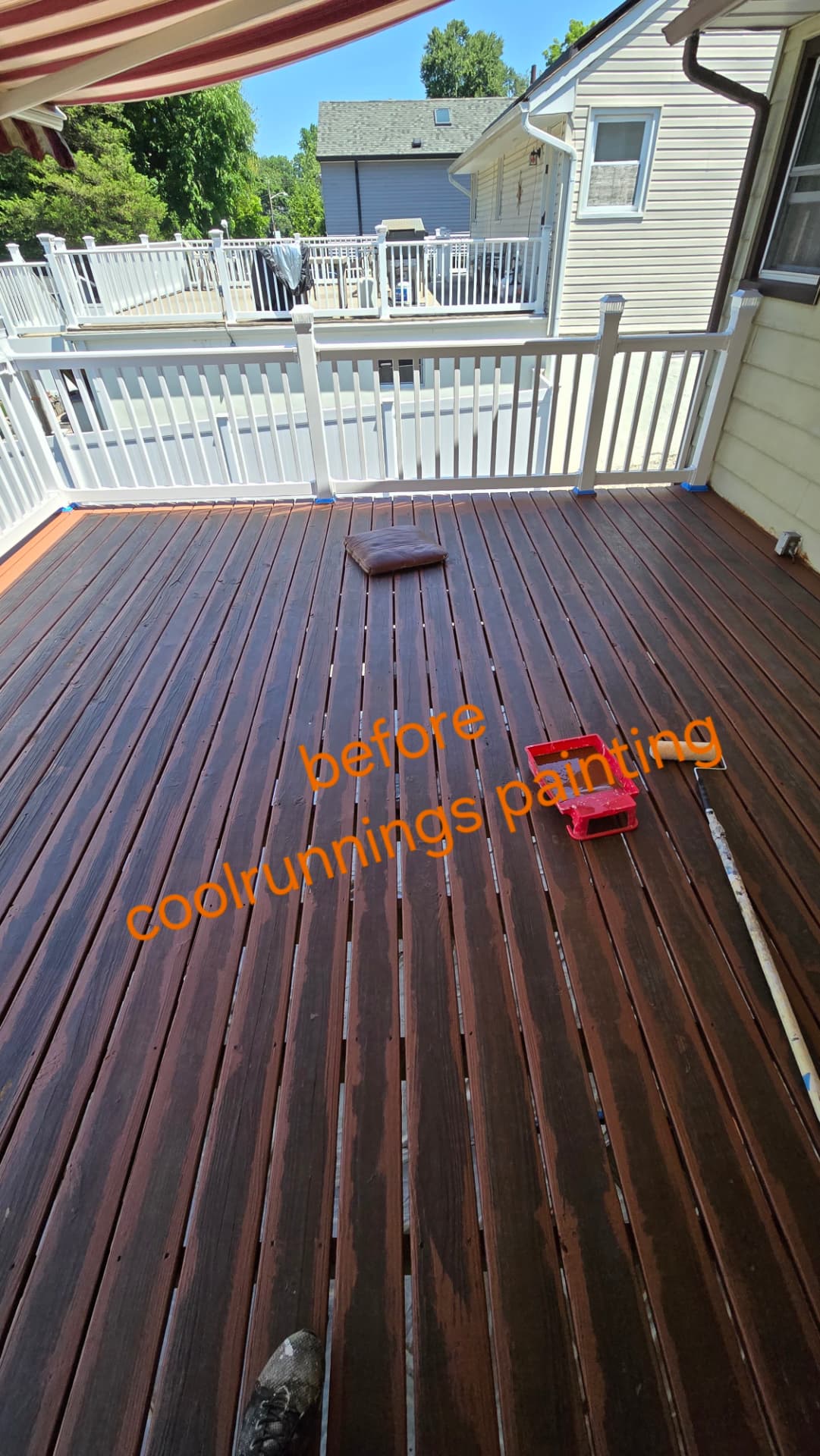 Before — Deck re-stain