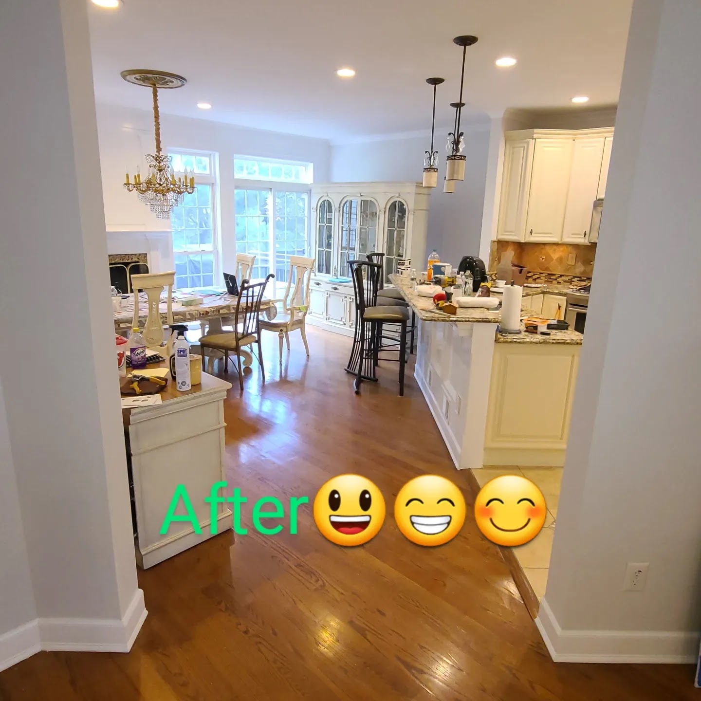 After — Kitchen & great room repaint