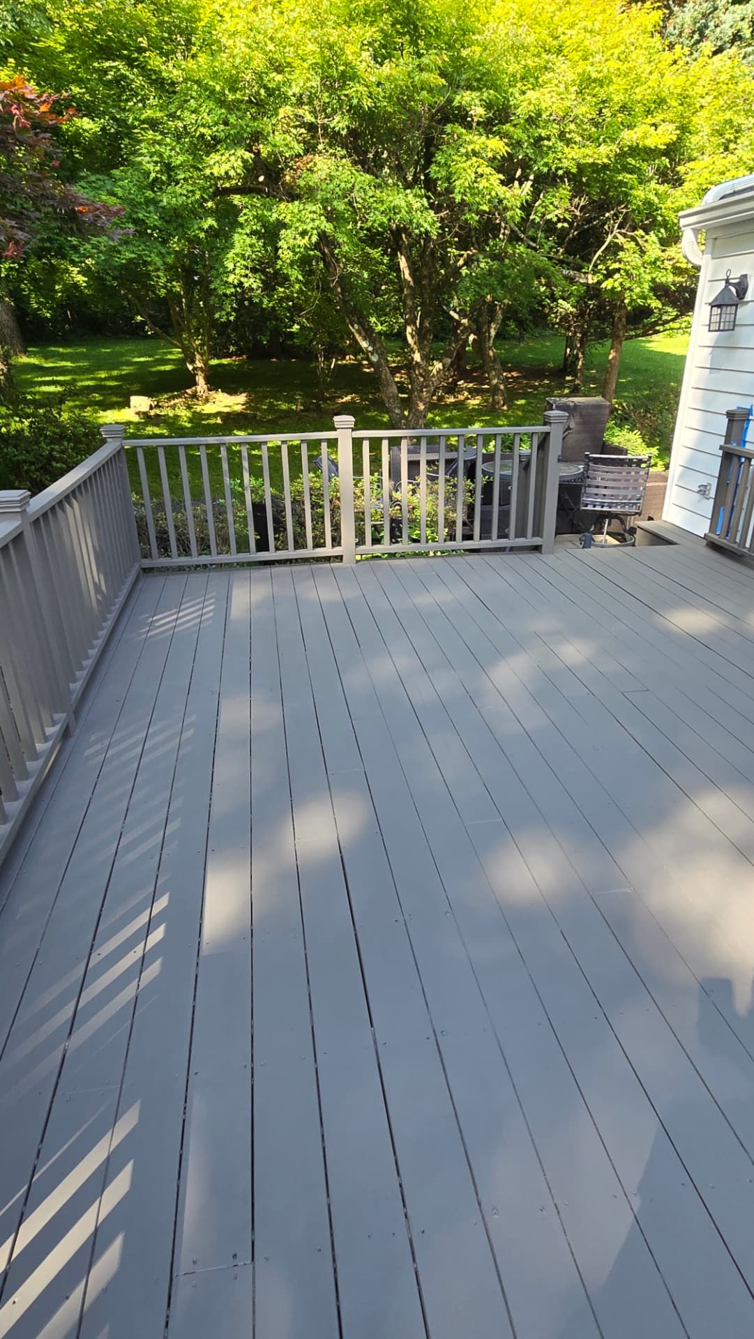 After — Board replacement & solid stain