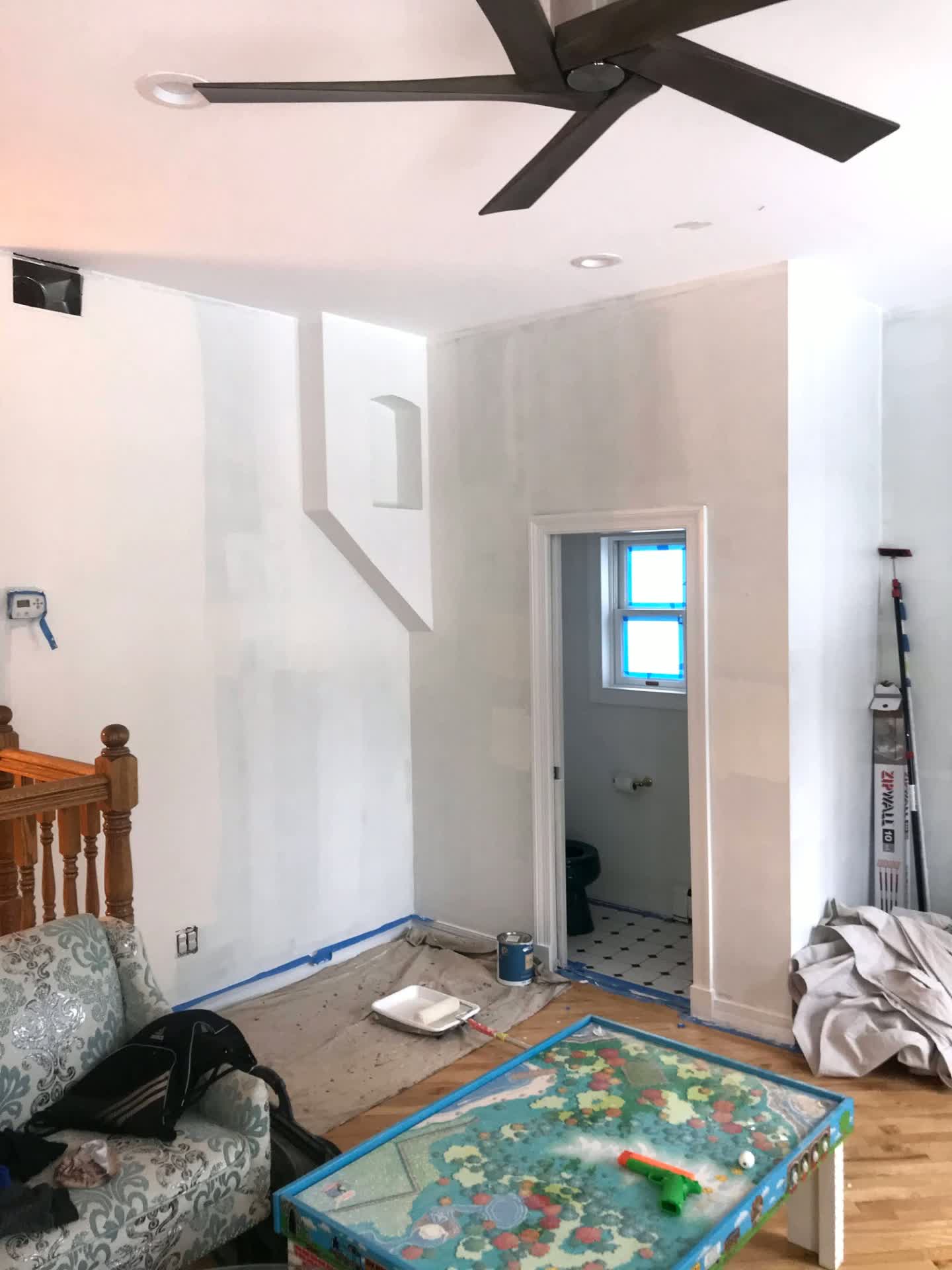 Before — Upstairs landing repaint